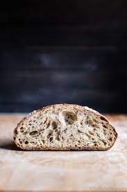 With A Crunchy Exterior And Chewy Interior Seeded Multigrain Sourdough Bread Is Texture Rich Wi Multigrain Bread Recipe Sourdough Bread Sourdough Bread Recipe