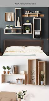 Wall Room Hanging Wooden Storage Shelves Wall Bookshelves Bookshelves In Bedroom Wall Decor Bedroom