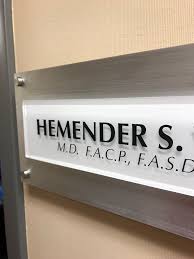 These office door name plates can be fully personalized with an assortment of options that let you tailor your interior office signs to your taste. Modern Office Door Name Plates Novocom Top