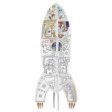 Designul sau usor de colorat face ca aceasta racheta sa. Nava Spatiala De Colorat Xxl Din Carton 100 Cm Emag Ro