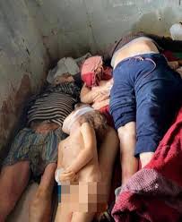 Not Elon) Doge on X: Photo 2, from Mykolaiv, southern Ukraine. A 3 year  old girl, nude, with signs of rape, lays dead on top of her 17 year old  sister, who