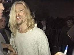 Blonde is a naturally occurring hair color, but it looks best on men with thick, voluminous hair such as brad pitt's and so you can tell that he knew he would look good even before. Video Blonde Brad Remember Brad Pitt And Jitka Pohlodek Celebrity Wotnot