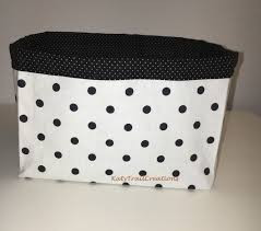 Black And White Polka Dot Storage Bins Black And White Polka Dot Fabric Basket Storage Bin Caddy Baby Room Gift By Fabric Baskets Polka Dot Fabric House Warming Gifts