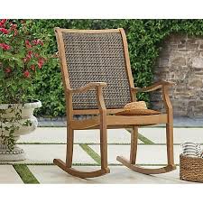 Member S Mark Teak Wicker Rocking Chair Sam S Club Wicker Rocking Chair Wood Rocking Chair Rocking Chair