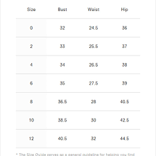 reformation sizing chart