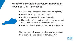 Re Approval Of Kentucky Medicaid Demonstration Waiver