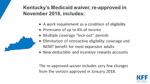 re approval of kentucky medicaid demonstration waiver