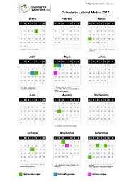 Calendario Laboral Madrid 2017