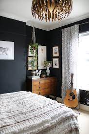 Who Needs An Lbd When You Have These 15 Black Bedroom Ideas Hunker Home Decor Bedroom Eclectic Bedroom Bedroom Vintage