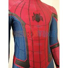 The wait is over webheads! Spider Man Homecoming Costume With Puff Paint Webbing