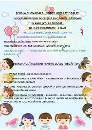 Procedura evaluare clasa pregatitoare 2021. Inscriere Invatamant Primar Scoala Sfintii Imparati Galati