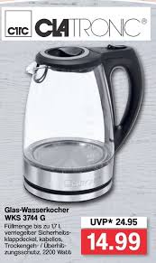Check spelling or type a new query. Clatronic Glas Wasserkocher Wks 3744 G Angebot Bei Famila Nord West