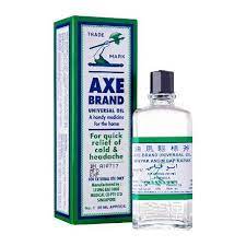 This may relate to the symptoms being associated with having been outside. Axe Brand Medicated Oil No 1 56ml Minyak Angin Cap Kapak