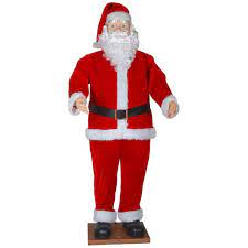 Holiday guests will get a chuckle at jolly ol' st. Holiday Time Life Size Animated Dancing Santa With Realistic Face Christmas Decor 6 Walmart Com Walmart Com