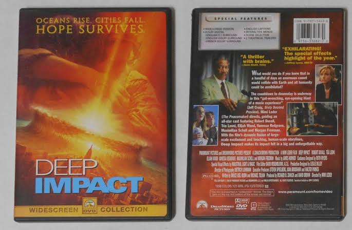 Deep Impact movie Morgan Freeman, Robert Duvall, Tea Leoni - U.S. dvd