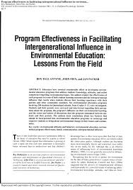 Primaria sectorului 3 prezentarea instituiei publice n care se desfoar practica programe privind protectia mediului programe in domeniul infrastructurii (construire si imbunatatire. Pdf Program Effectiveness In Facilitating Intergenerational Influence In Environmental Education Lessons From The Field