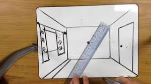 Learning how to draw a cube in one point perspective is a good starting place. How To Draw A 3d Room Revised Beginner Video Youtube