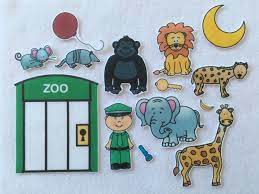 Gorilla And Zoo Friends Goodnight Felt Stories Speech Etsy Goodnight Gorilla Felt Stories Flannel Boards