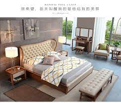 现代实木床简欧床双人床1 8真皮床高箱储物1 5米公主婚床主卧床 淘宝网 master bedroom bed bedroom bed