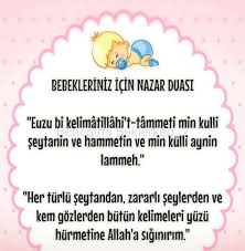 Bebeklere Ve Tum Insanlara Euzu Bi Kelimatillahi T Tammeti Min Kulli Seytanin Ve Hammetin Ve Min Kulli Aynin Lammeh Yenidogan Bakimi Gebelik Donemi Bebek
