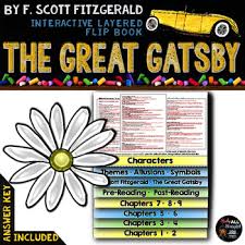 Are no right or wrong answers! The Great Gatsby Interactive Layered Flip Book Reading Literature Guide Study All Knight