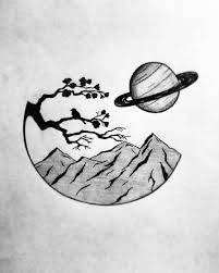 Air Power Is Peace Power Draw Drawing Sketch Blackandwhite Grayscale Night Tree Silhouette Black Pen Drawing Silhouette Drawing Painting Art Projects