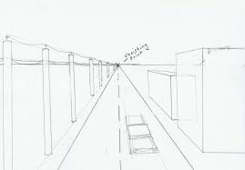Draw your horizon line and pick a vanishing point. Road Perspective Drawing At Paintingvalley Com Explore Collection Of Road Perspective Drawing