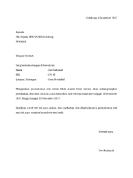 Contoh surat izin tidak masuk kerja karena menikah. Contoh Surat Izin Menikah Bagi Pns Download Kumpulan Gambar