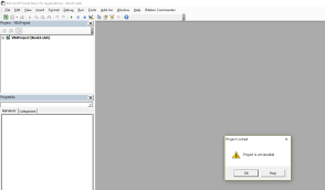 Microsoft Visual Basic & Project Locked Error : R/Excel