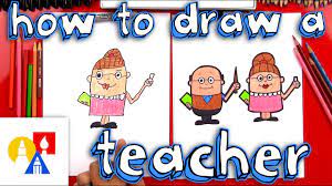 How To Draw A Cartoon Teacher - Youtube