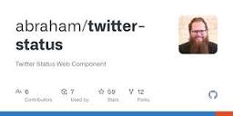 GitHub - abraham/twitter-status: Twitter Status Web Component