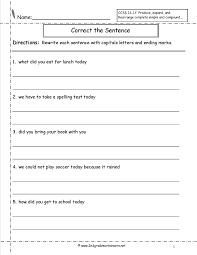 Second Grade Sentences Worksheets Ccss In 2020 Writing Complete Sentences Sentence Correction Worksheets Writing Sentences Worksheets
