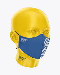 Download Face Mask Mockup In Apparel Mockups On Yellow Images Object Mockups