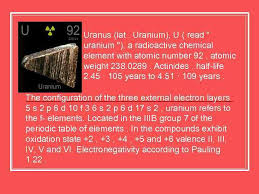 In the simple gas or oil well. Uranus Lat Uranium U Read Uranium