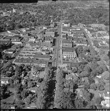 Owosso Sept 20 1955 Panoramic View Looking West From Saginaw And Main Streets Vacation Spots Owosso Panoramic