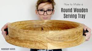 I found a tray just like this one on amazon. Large Round Serving Tray With Handles Cheaper Than Retail Price Buy Clothing Accessories And Lifestyle Products For Women Men