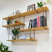 Retro floating wall shelf storage rack organizer hanging bookshelf home decor(4. Kitchen Bathroom Storeroom Storage Rack Metal Wood Multi Storey Display Rack Shelving Shelving Unitswall Shelf Wall Hanging Bookshelf Wall Decoration One Character Partition Board Storage Shelf Iron Nordic Wind Shelf Shelf Shopee