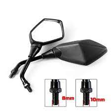 2pcs Universual Motorcycle Mirror Scooter E Bike Rearview Mirrors Electrombile Back Side Convex Mirror 8mm 10mm Carbon Fiber Runolf Motorcycle Mirrors Convex Mirror Rear View Mirror
