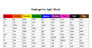 Dolch Sight Word List By Month Pdf Sight Words Kindergarten Teaching Sight Words Dolch Sight Words