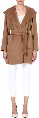We categorize it in investment outerwear as a winter coat you can layer over any day or evening look. Max Mara Rialto Hooded Camel Hair Coat 2 115 Selfridges Lookastic