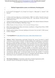 Pour une comparaison grossière des prix, nous avons défini trois périodes de vacances pour les six center parcs en france. Pdf Habitat Fragmentation Causes Coevolutionary Burning Spots