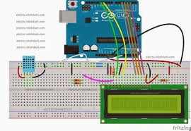 Make a motion detector using the arduino and a pir sensor. Temperature And Humidity Display On 16x2 Lcd With Dht11 Sensor Arduino Dash Electro