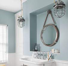 While many people have never been at the sea, it does not prevent them from bringing aquatic components to their homes. Nautical Bathroom Lighting Beach Bathroom Lighting Beachfront Decor