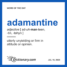 Dictionary Com Word Of The Day Adamantine In 2020 Word Of The Day Words English Vocabulary Words