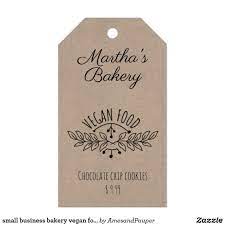 Small Business Bakery Vegan Food Price Tag Zazzle Com In 2021 Price Tag Bakery Small Bakery