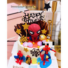 Sambutan hari jadi tak lengkap tanpa kehadiran sebuah kek. Ready Stock Spiderman Avenger Doll Birthday Cake Decoration Cake T