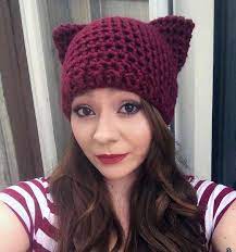 6 Adorable And Free Crochet Patterns For Cat Hats With Ears Knit And Crochet Daily Crochet Cat Hat Crochet Hats Crochet Patterns For Cats
