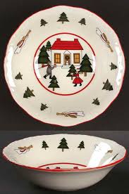 mason s christmas village cereal bowl imperfect 8688031 kerst servies servies kerst