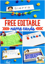 At name tag wizard, we do it all for you! Editable Name Cards With Student Pictures Pre K Pages