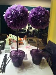 This video shows you how to make tissue paper flowers for use in a variety of projects. Tissue Paper Topiaries Weddingbee Photo Gallery Tissue Paper Centerpieces Paper Centerpieces White Paper Flowers